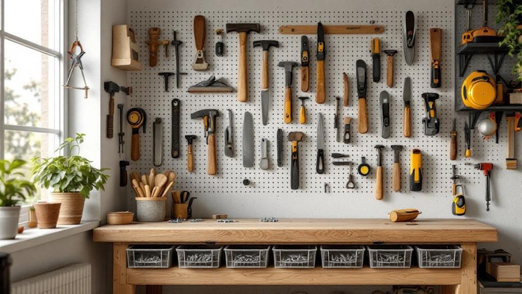efficient woodworking tool organization