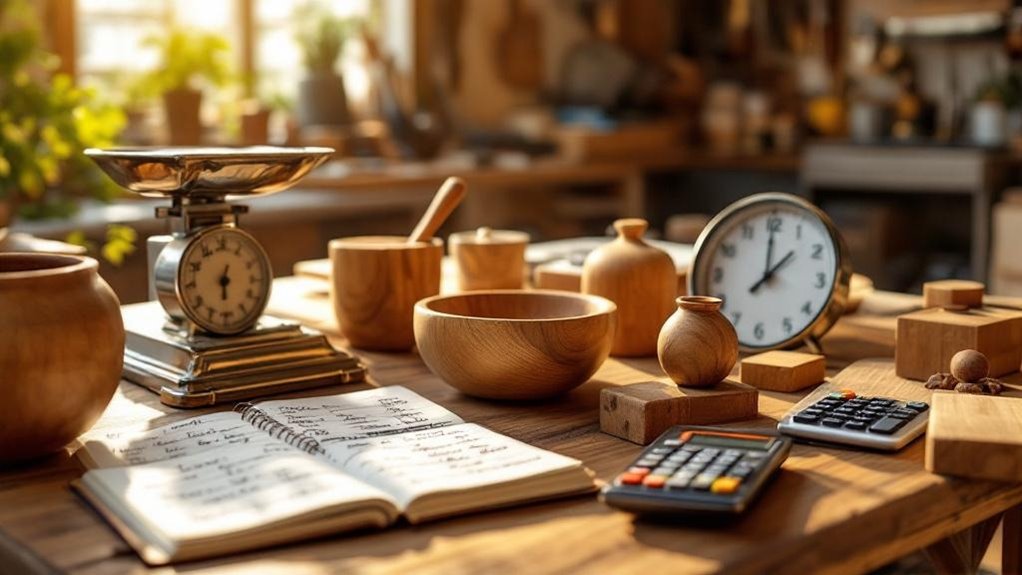 pricing handmade wood items