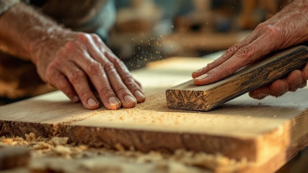 sanding smooths surfaces effectively